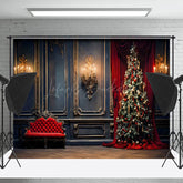 Lofaris Retro Königlich Wand Leuchter Sofa Weihnachten Hintergrund